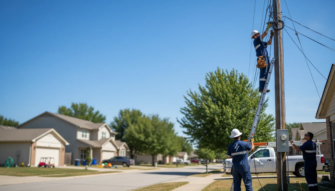 Residential electrician providing installation services in East Point, GA